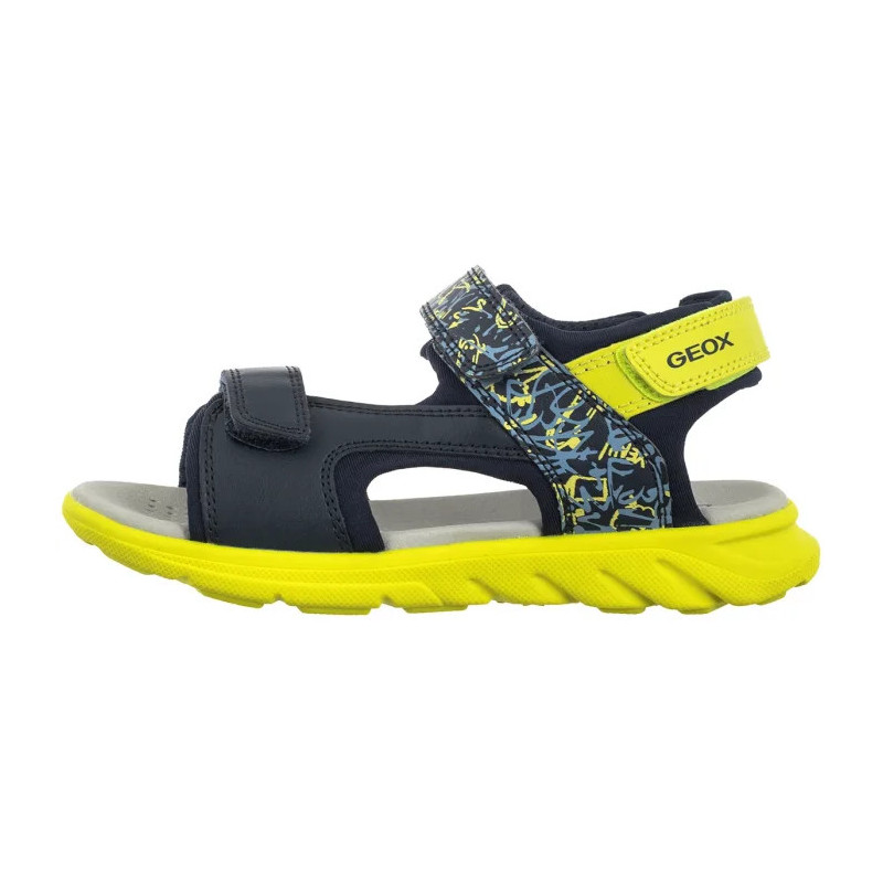 Geox J Sandal Airadyum A Navy/Lime J55F1E 01504 C0749 (GE213-a) sandals