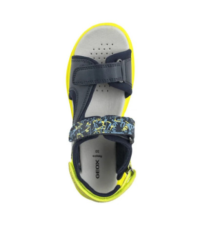 Geox J Sandal Airadyum A Navy/Lime J55F1E 01504 C0749 (GE213-a) sandals