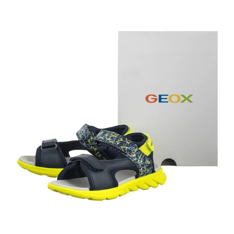 Geox J Sandal Airadyum A Navy/Lime J55F1E 01504 C0749 (GE213-a) sandals