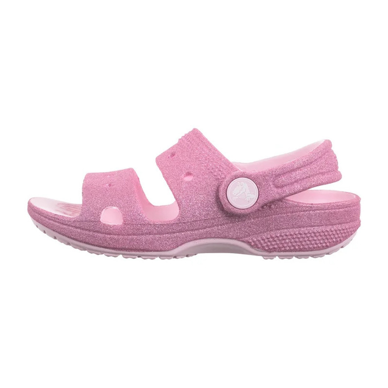 Crocs Classic Crosc Glitter Sandal Pink Milk 207983-6ZW (CR346-a) sandals