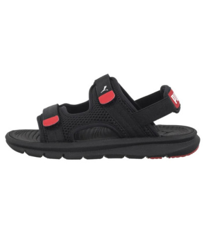 Puma Evolve Sandal Jr Puma Black-Puma White-Red 390449-01 (PU616-b) sandals