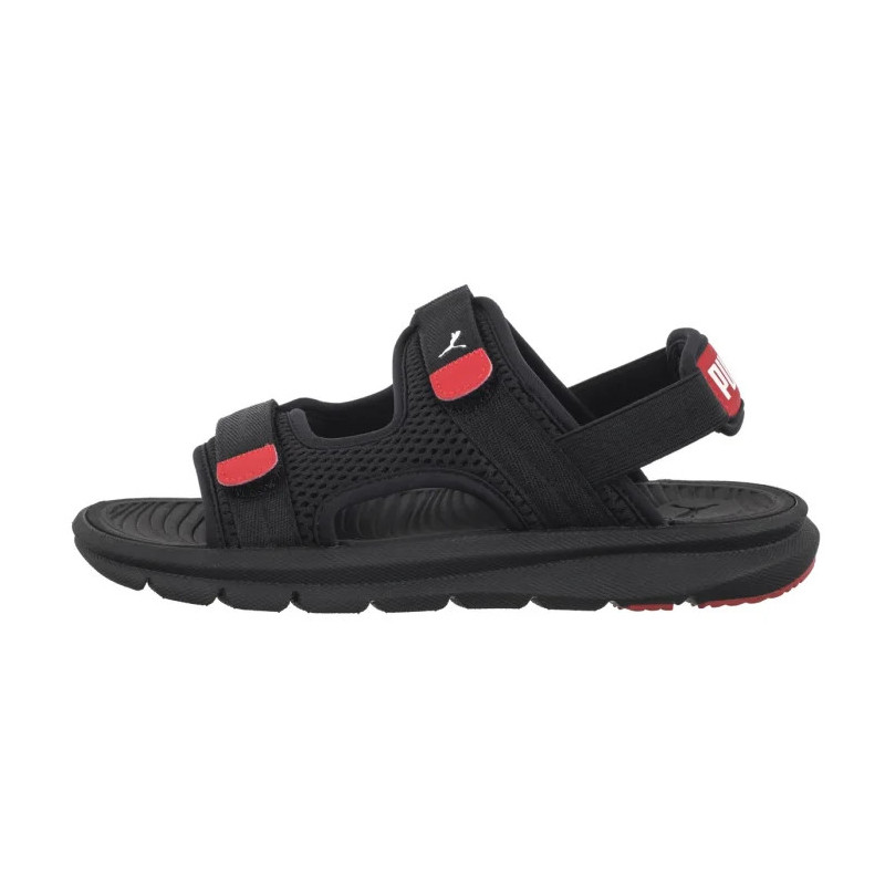 Puma Evolve Sandal Jr Puma Black-Puma White-Red 390449-01 (PU616-b) sandals