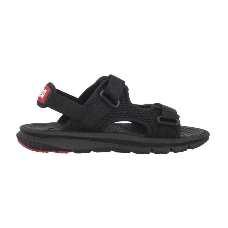 Puma Evolve Sandal Jr Puma Black-Puma White-Red 390449-01 (PU616-b) sandals