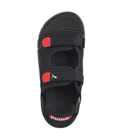 Puma Evolve Sandal Jr Puma Black-Puma White-Red 390449-01 (PU616-b) sandals