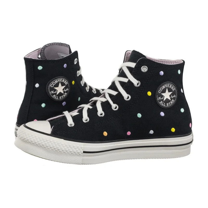 Converse CTAS Eva Lift Hi Black/Vintage White/Egret A12608C (CO762-a) shoes