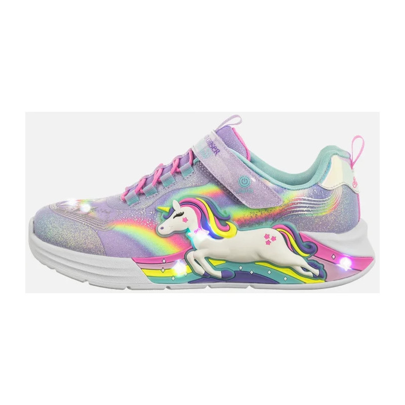 Skechers S Lights Unicorn Chaser Lavender/Multi 302298L/LVMT (SK247-a) sports shoes