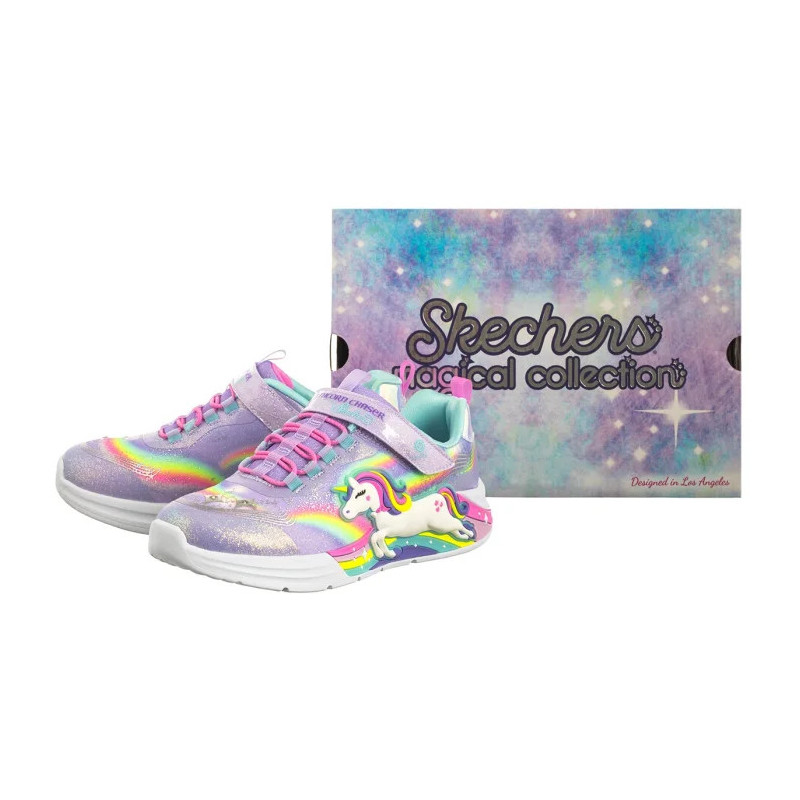 Skechers S Lights Unicorn Chaser Lavender/Multi 302298L/LVMT (SK247-a) sports shoes