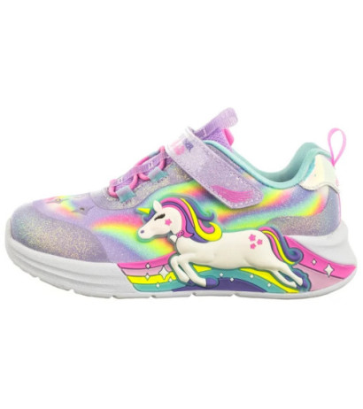 Skechers S Lights - Unicorn Chaser Lavender/Multi 302298N/LVMT (SK248-a) sports shoes