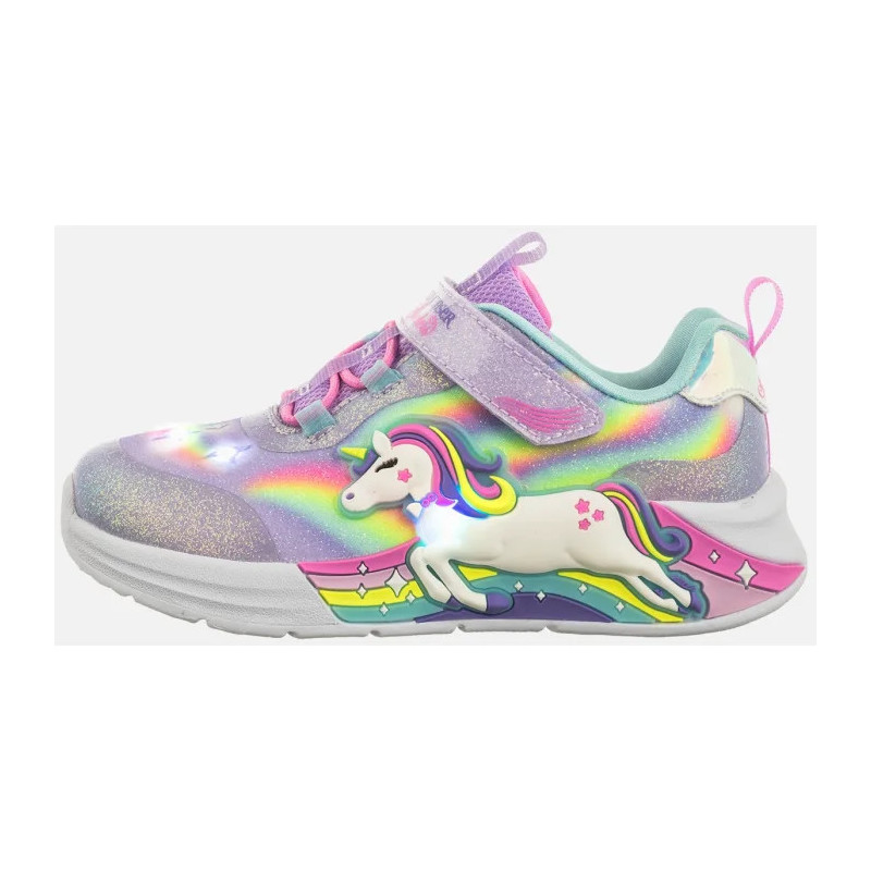 Skechers S Lights - Unicorn Chaser Lavender/Multi 302298N/LVMT (SK248-a) sports shoes