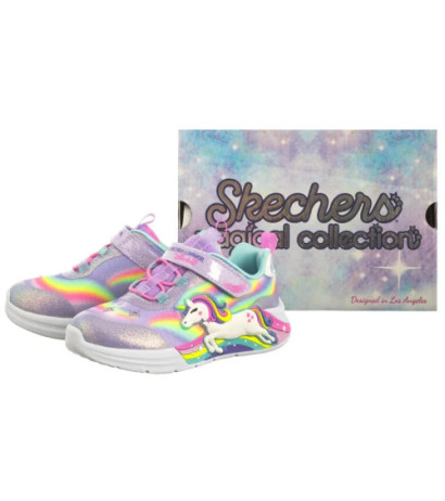 Skechers S Lights - Unicorn Chaser Lavender/Multi 302298N/LVMT (SK248-a) sports shoes