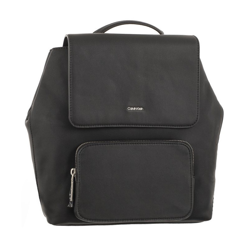 Calvin Klein CK Must Campus Backpack W/Flap Black K60K610742 BAX (CK293-a) backpack