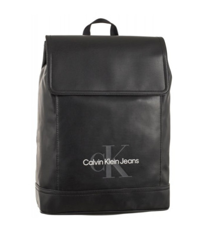Calvin Klein Monogram Soft Flap BP 43 Black K50K511109 BDS (CK331-a) backpack