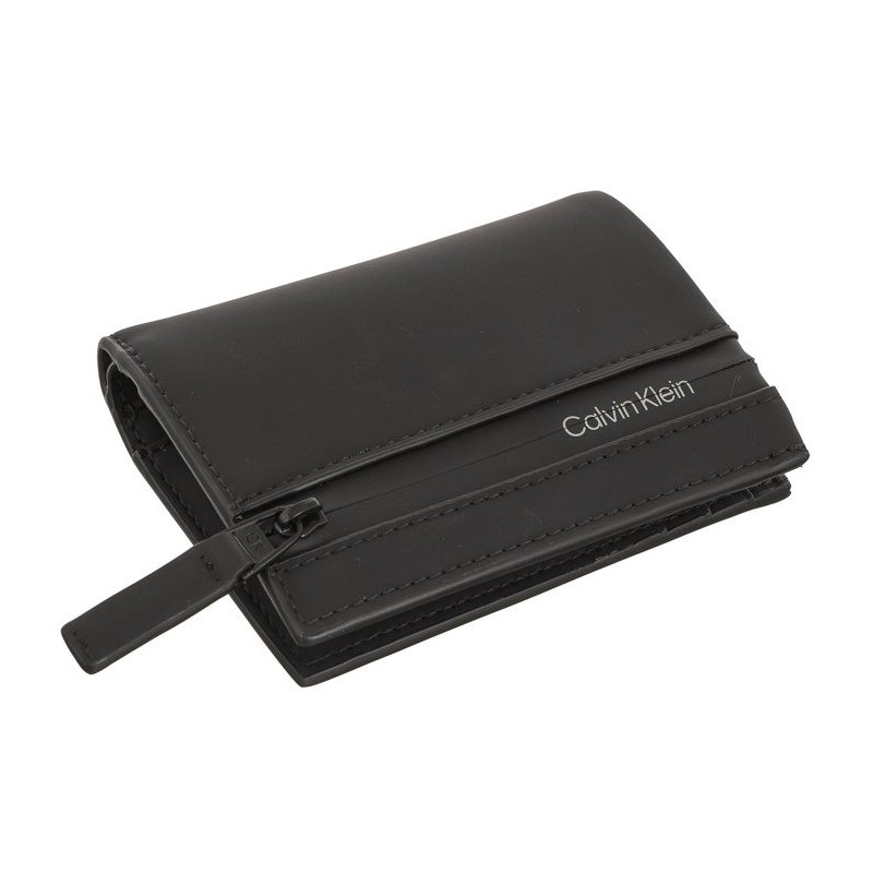 Calvin Klein Rubberized Bifold 6cc W/Coin Black K50K510895 BAX (CK346-a) handbag
