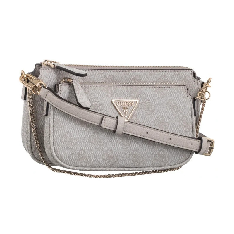 Guess Noelle Dbl Pouch Crossbody HWBG78 79710 Bone Logo (GU515-g) handbag