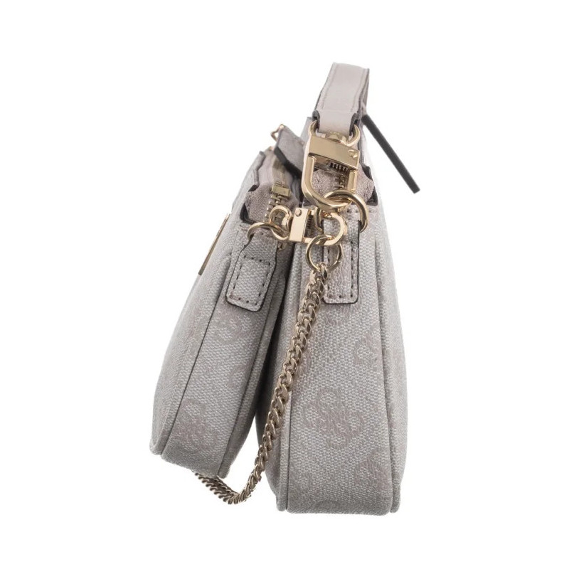 Guess Noelle Dbl Pouch Crossbody HWBG78 79710 Bone Logo (GU515-g) handbag