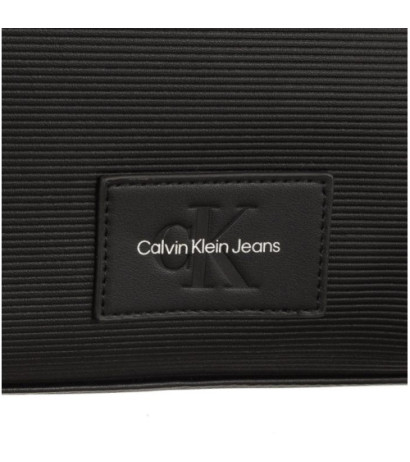 Calvin Klein Sculpted Slim Square Tote Chain Black K60K611187 BDS  (CK392-a) handbag