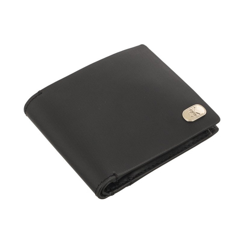 Calvin Klein Textured Bifold W/Coin Black K50K511475 BEH (CK403-a) handbag