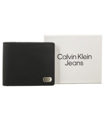 Calvin Klein Textured Bifold W/Coin Black K50K511475 BEH (CK403-a) handbag