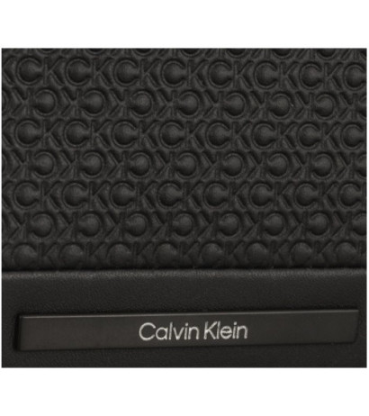Calvin Klein Modern Bar Bifold 6Cc W/Bill Black Nano Mono K50K511374 0GL  (CK408-a) handbag