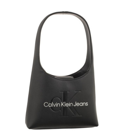 Calvin Klein Sculpted Arch Shoulder Bag22 Mono Black/Metallic Logo K60K611548 0GL (CK427-a) handbag