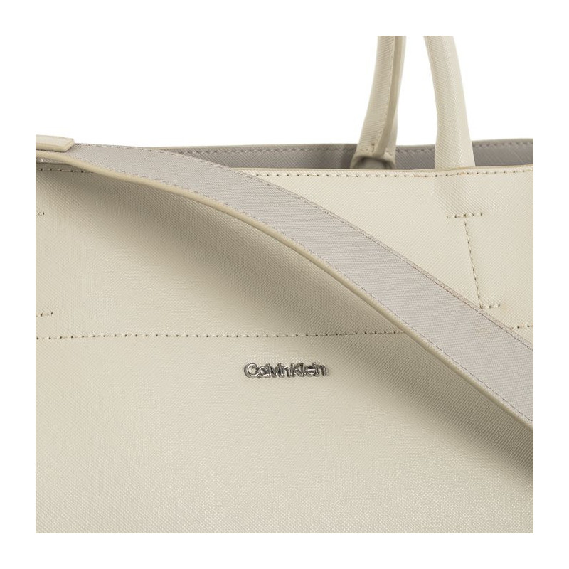 Calvin Klein Business Large Tote Saffiano DK Ecru/Sand Pebble K60K611674 PC4 (CK450-a) handbag