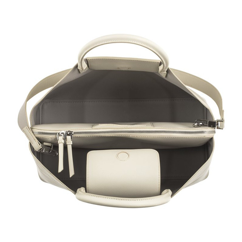 Calvin Klein Business Large Tote Saffiano DK Ecru/Sand Pebble K60K611674 PC4 (CK450-a) handbag