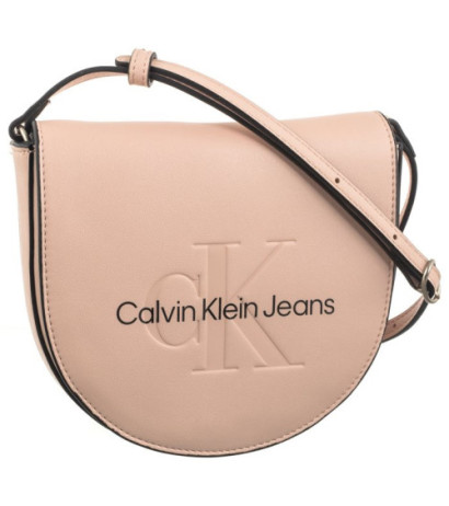 Calvin Klein Sculpted Mini Saddle Bag Pale Conch K60K611966 TFT (CK457-a) handbag