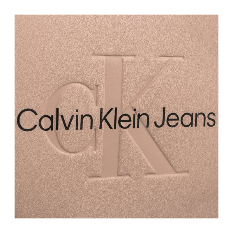Calvin Klein Sculpted Mini Saddle Bag Pale Conch K60K611966 TFT (CK457-a) handbag