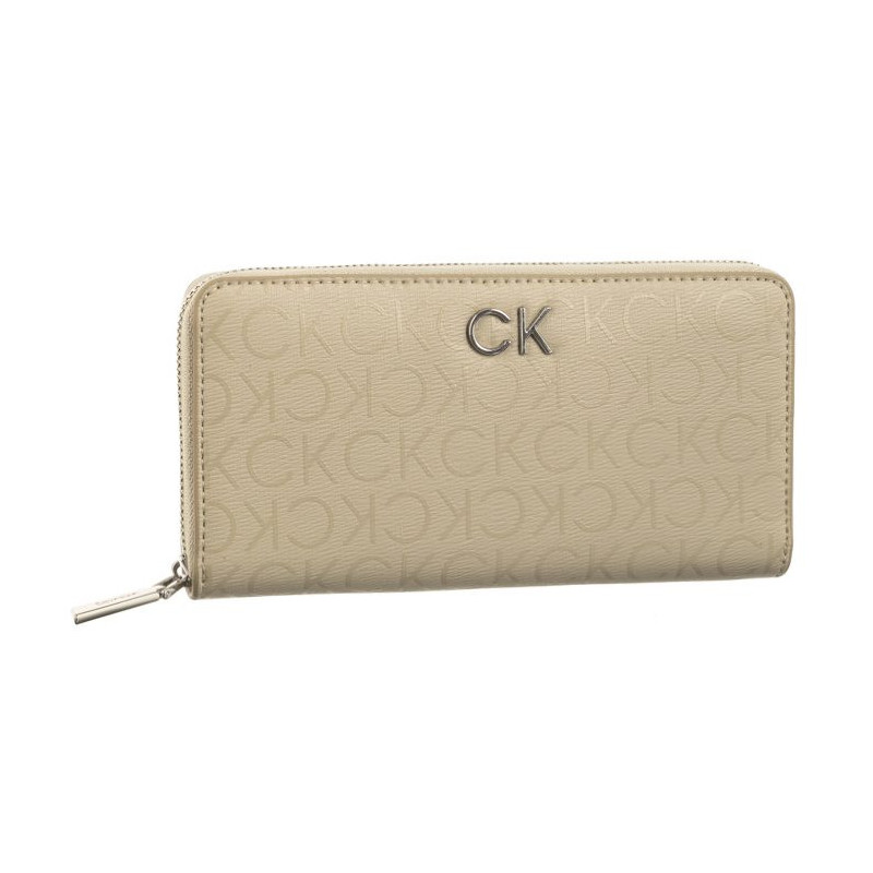 Calvin Klein CK Daily Lg Z/A Wallet Epi Mono Stoney Beige/Epi Mono K60K611771 PEA (CK459-a) handbag