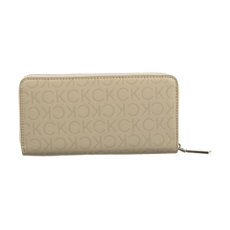 Calvin Klein CK Daily Lg Z/A Wallet Epi Mono Stoney Beige/Epi Mono K60K611771 PEA (CK459-a) handbag