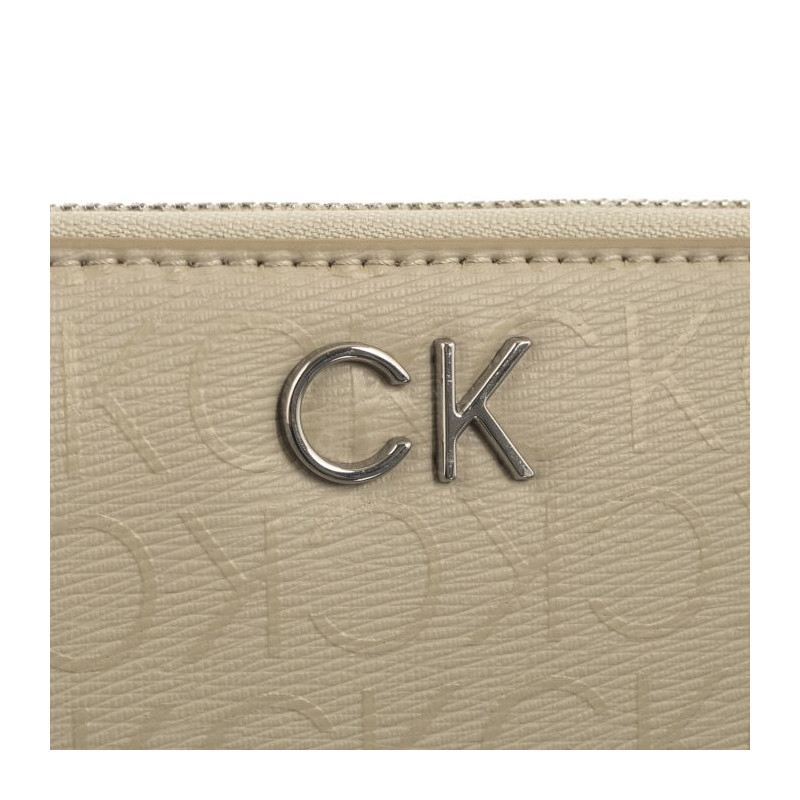 Calvin Klein CK Daily Lg Z/A Wallet Epi Mono Stoney Beige/Epi Mono K60K611771 PEA (CK459-a) handbag