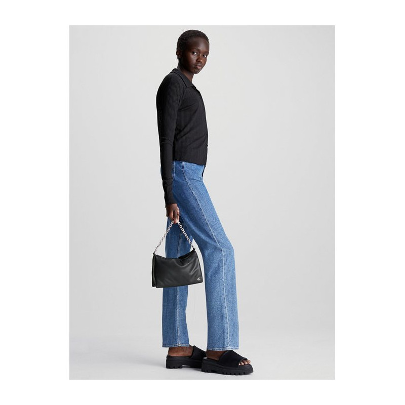 Calvin Klein Micro Mono Chain Camera Pouch 24 Black K60K611948 BEH (CK464-a) handbag