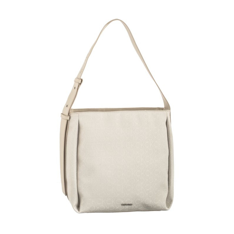 Calvin Klein Gracie Bucket Bag_JCQ Mono Stoney Beige Jacquard Mono K60K611663 PEA (CK474-a) handbag