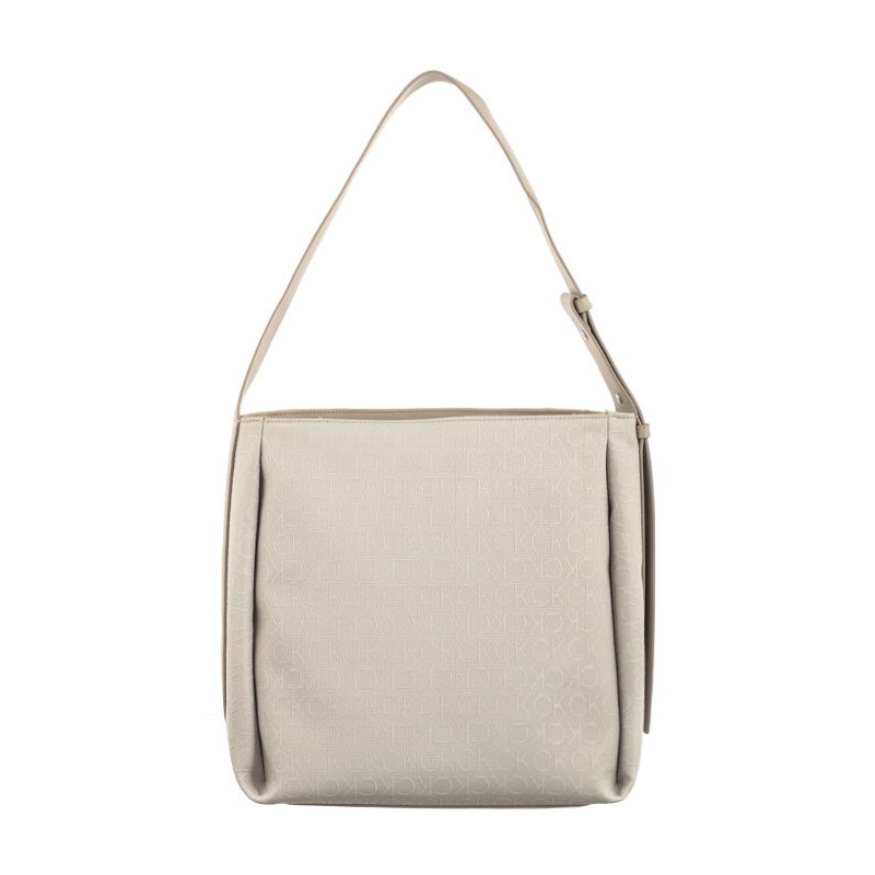 Calvin Klein Gracie Bucket Bag_JCQ Mono Stoney Beige Jacquard Mono K60K611663 PEA (CK474-a) handbag