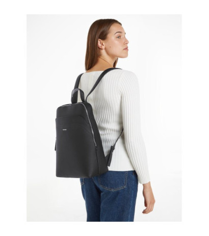 Calvin Klein Business Backpack Saffiano Black/Sand Pebble K60K611676 BEH (CK485-a) backpack