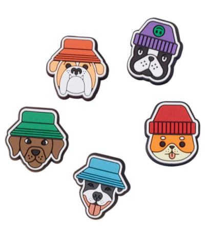 Crocs Jibbitz™ Dogs In Hats 5 Pack 10012184 (CR321-a) accessory