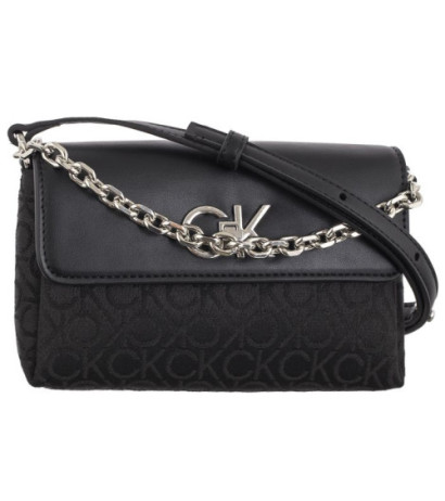Calvin Klein Re-Lock Mini Crossbody Bag CK Black Mono Jacquard K60K612642 0GK (CK519-a) handbag