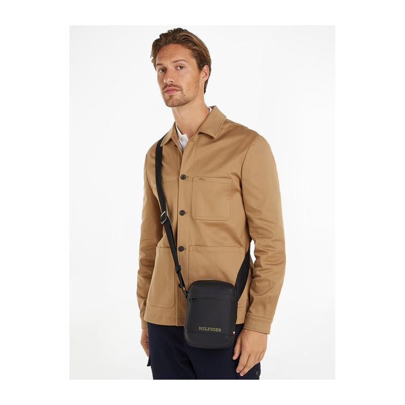 Tommy Hilfiger TH Monotype PU Mini Reporter AM0AM12604 BDS (TH1137-a) handbag