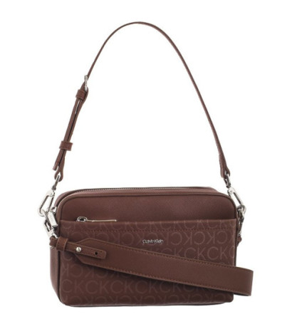 Calvin Klein CK Must Conv Camera Bag Mono Cioccolate Lab Monogram Pu K60K612536 0HH (CK551-a) handbag