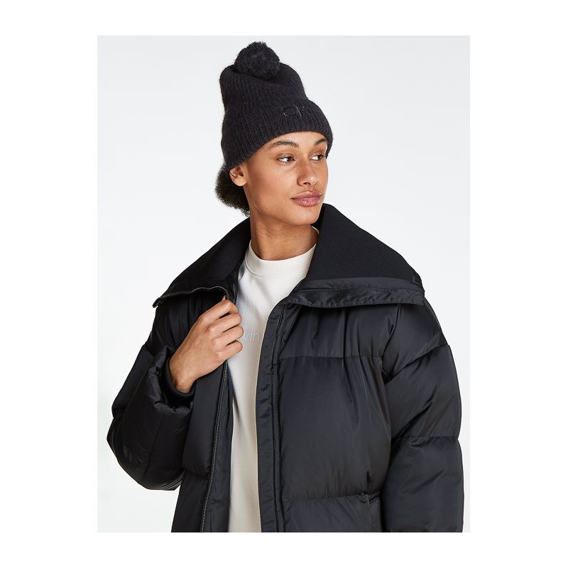 Calvin Klein CK Emboidery Airy Pompom Beanie Ck Black K60K612586 BEH (CK552-a) cap