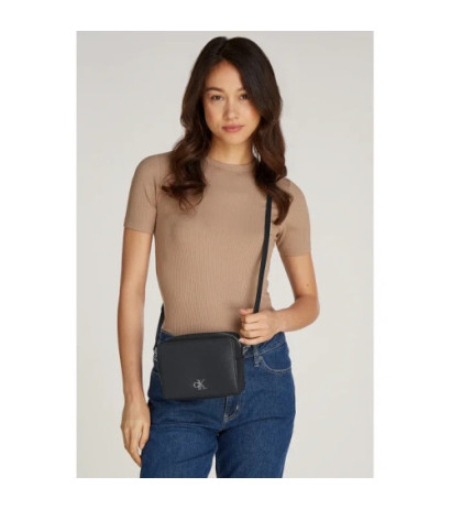 Calvin Klein Minimal Monogram Camera Bag Black K60K612719 BEH (CK565-a) handbag