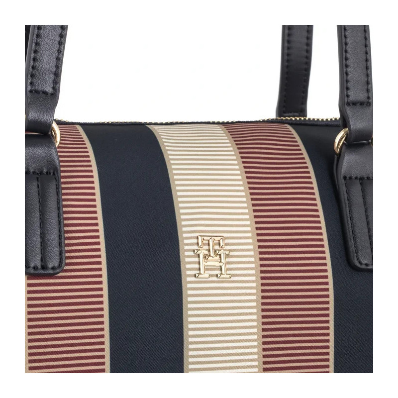 Tommy Hilfiger Poppy Tote Stripe AW0AW16446 AEG (TH1176-a) handbag