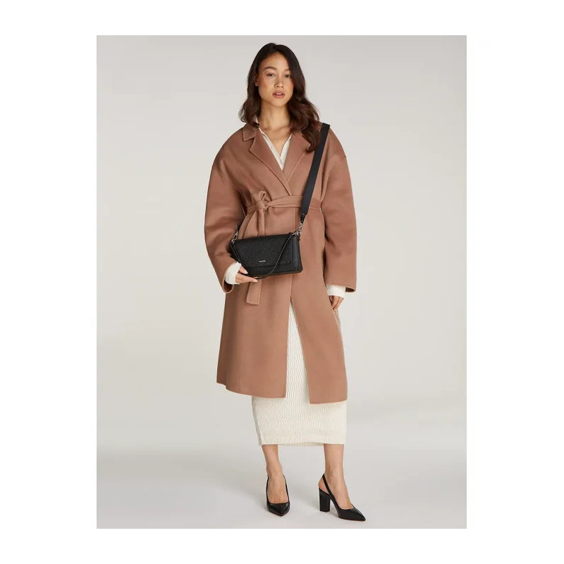 Calvin Klein CK Must Conv Shoulder Bag Mono Black Monogram K60K612903 0GM (CK572-a) handbag