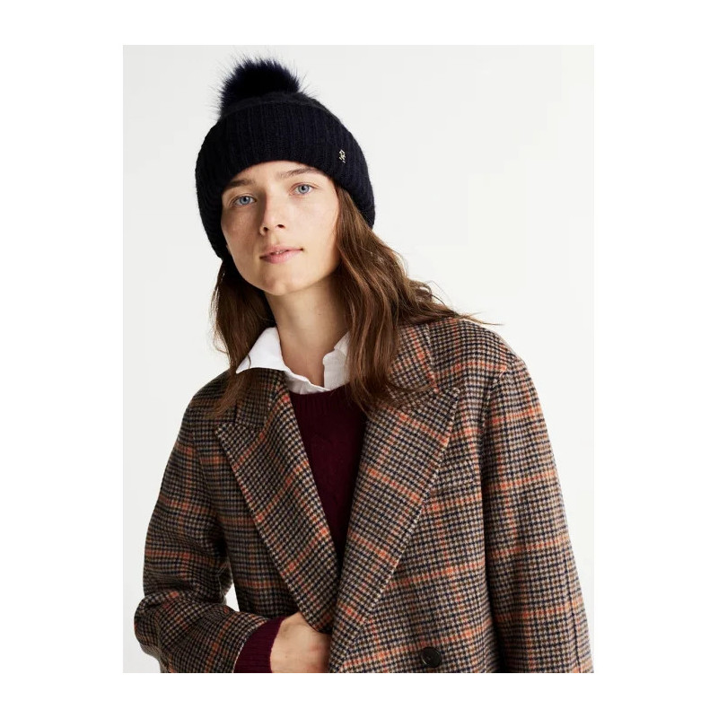 Tommy Hilfiger TH Timeless Beanie Cable AW0AW16989 DW6 (TH1183-b) cap