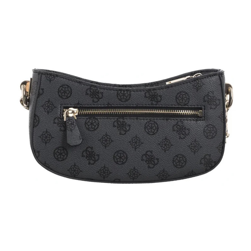 Guess Evelune Top Zip Shoulder Bag HWPG93 53180 Charcoal Logo (GU695-a) handbag