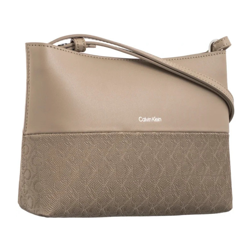 Calvin Klein CK Mixmedia Convertible Bag Mono Crockery K60K613170 W75 (CK632-a) handbag