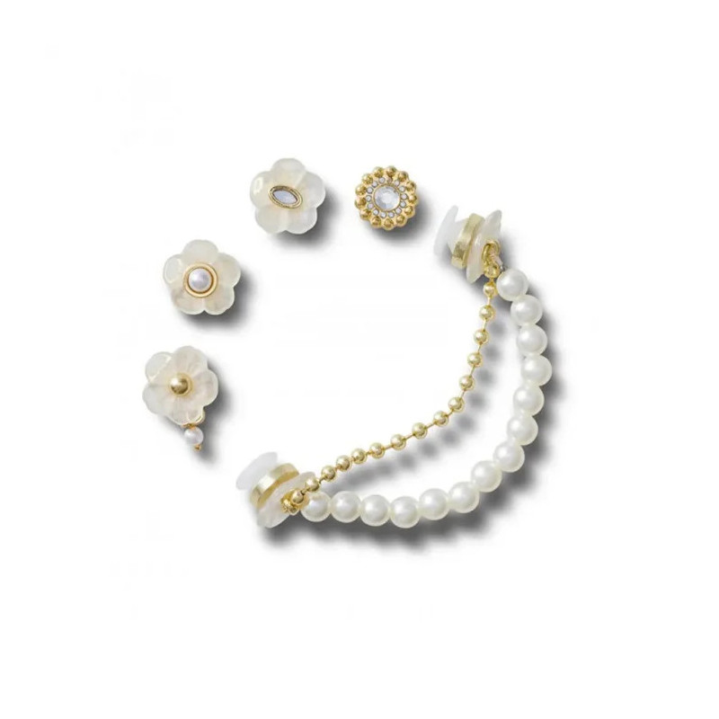 Crocs Jibbitz™ Gold And Floral 5 Pack 10014675 (CR376-a) accessory