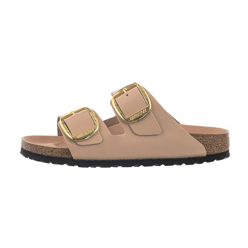 Birkenstock Arizona Big Buckle High-Shine New Beige 1026553 (BK239-b) Women's Shoes/Flip Flops
