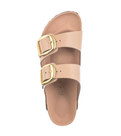 Birkenstock Arizona Big Buckle High-Shine New Beige 1026553 (BK239-b) Women's Shoes/Flip Flops