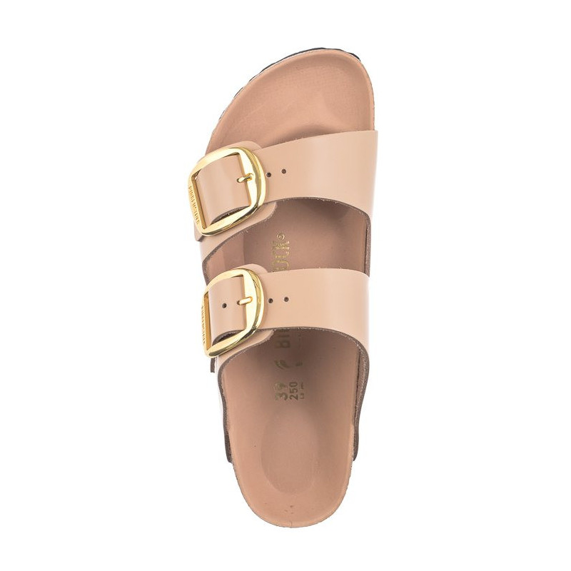 Birkenstock Arizona Big Buckle High-Shine New Beige 1026553 (BK239-b) Women's Shoes/Flip Flops